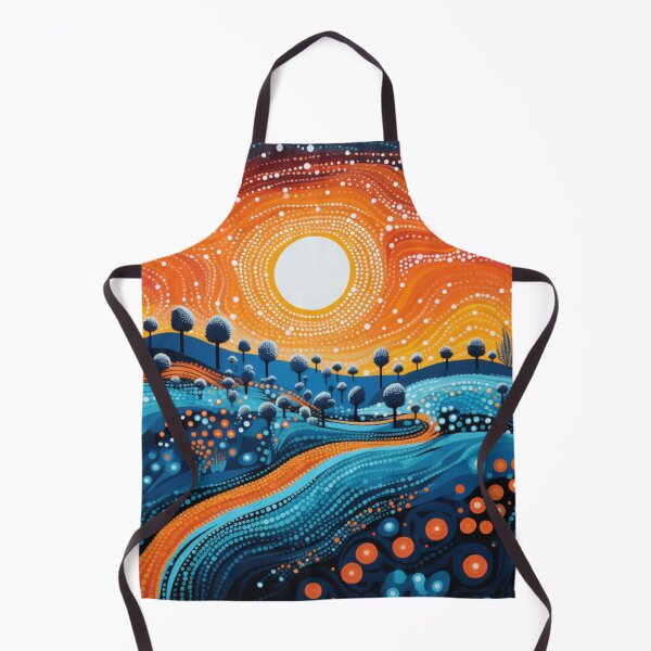 Item preview, Aboriginal Inspired Dot Art - Winter Sun Shining designed and sold by GrinGalore.