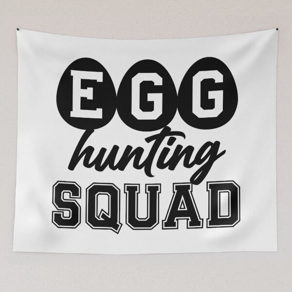 Item preview, Bold Letter Egg Hunting Squad Sticker designed and sold by BubiStudio.