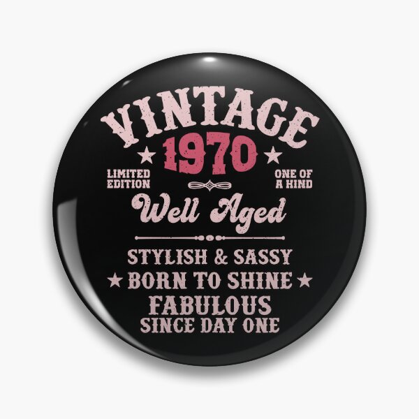 Item preview, 55th Birthday Vintage 1970 Well Aged 55 Years For Her designed and sold by eclecTEEq.
