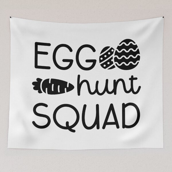 Item preview, Egg Hunt Squad with Carrot and Eggs Sticker designed and sold by BubiStudio.
