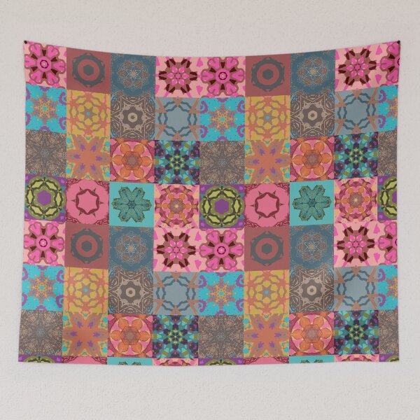 Item preview, A colorful patchwork design with a harmonious color palette, including the colors of 2025 designed and sold by Prem-Adri.