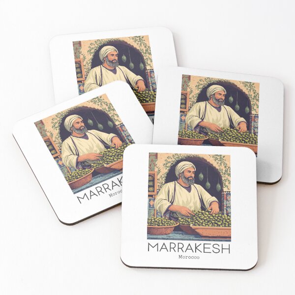 Item preview, A Vintage Illustration of Marrakesh - Morocco  designed and sold by GoodOldVintage.