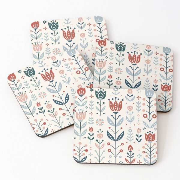 Item preview, Scandinavian Folk Flowers designed and sold by RebeckaWi.