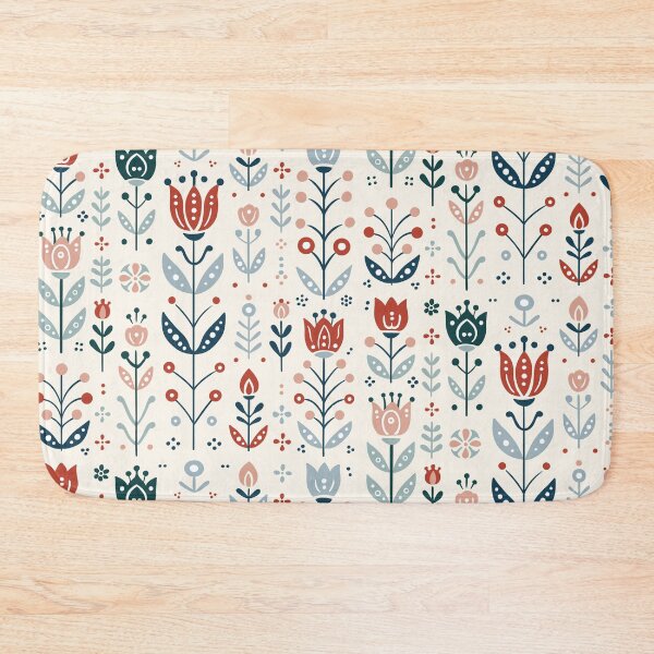 Item preview, Scandinavian Folk Flowers designed and sold by RebeckaWi.