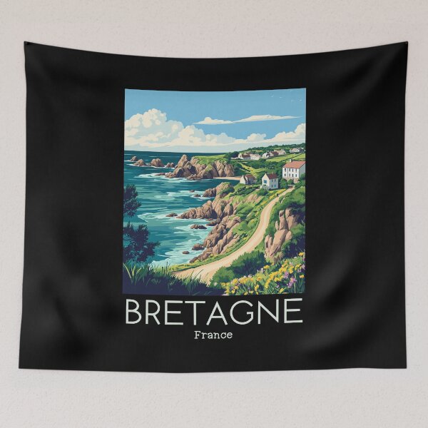 Item preview, A Vintage Illustration of Bretagne - France  designed and sold by GoodOldVintage.