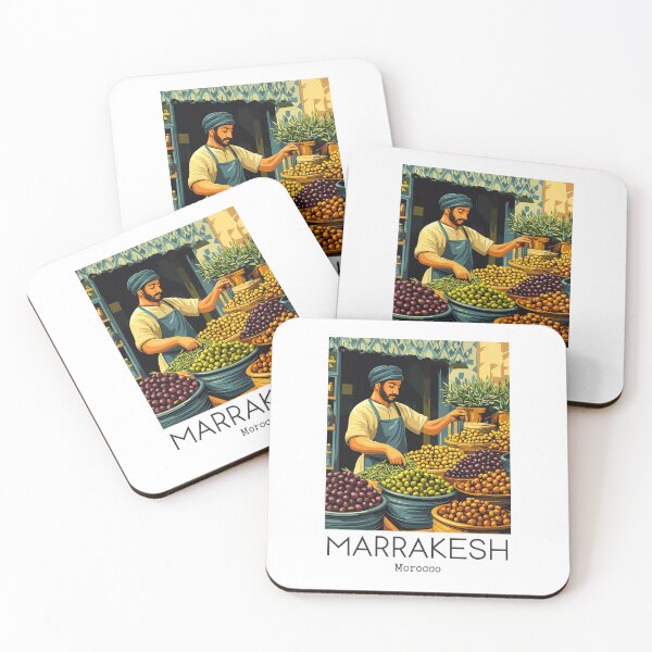 Item preview, A Vintage Illustration of Marrakesh - Morocco  designed and sold by GoodOldVintage.