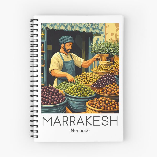 Item preview, A Vintage Illustration of Marrakesh - Morocco  designed and sold by GoodOldVintage.