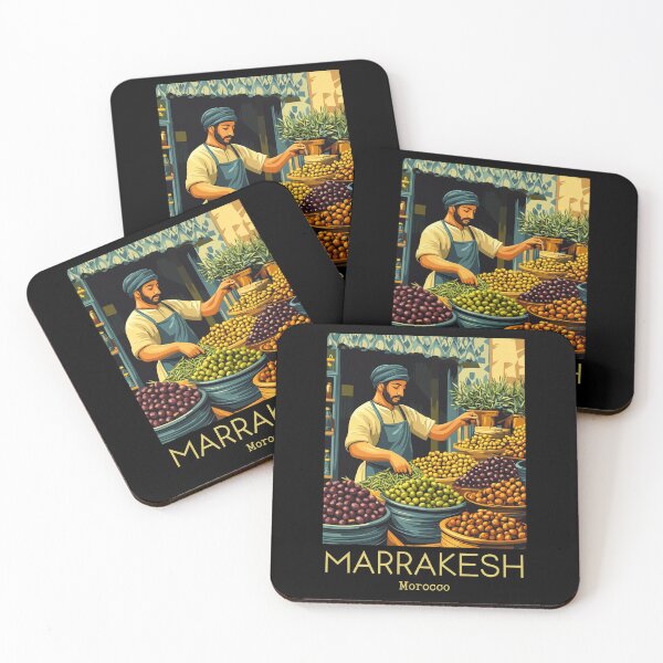 Item preview, A Vintage Illustration of Marrakesh - Morocco  designed and sold by GoodOldVintage.