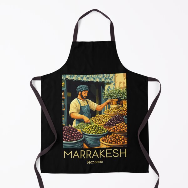 Item preview, A Vintage Illustration of Marrakesh - Morocco designed and sold by GoodOldVintage.