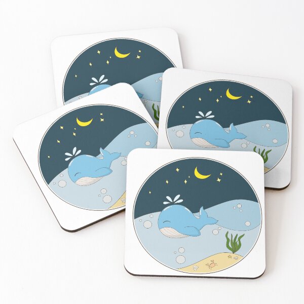 Item preview, Whale in the night ocean designed and sold by straycats317.