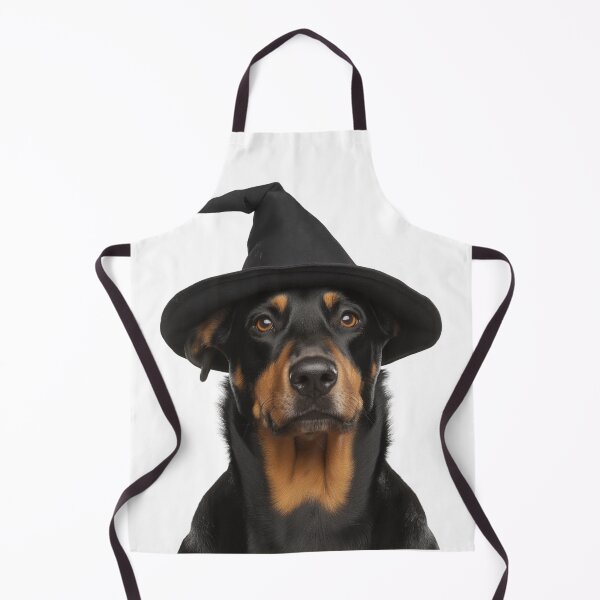 Item preview, Beauceron Dog Wearing Halloween Witch Hat designed and sold by LazyOwlStore.
