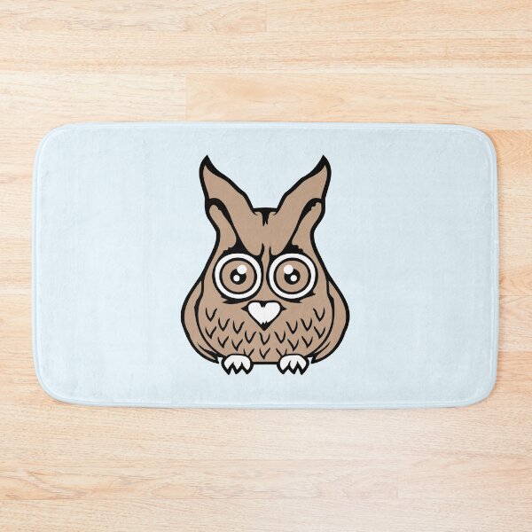 Item preview, Owl bird looks scary big horror eyes halloween fun designed and sold by shirt-o-mat.