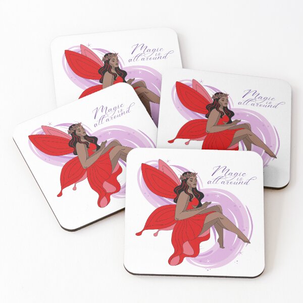 Item preview, Red Fairy | Magic is All Around designed and sold by moonrunesshop.