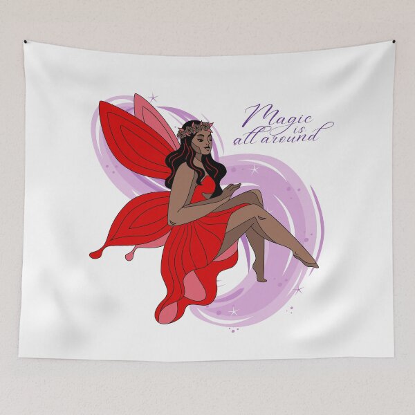 Item preview, Red Fairy | Magic is All Around designed and sold by moonrunesshop.