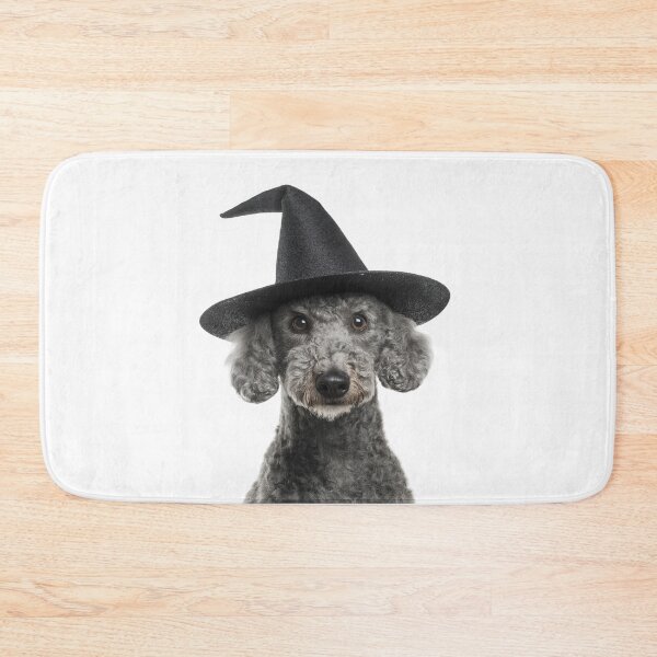 Item preview, Bedlington Terrier Dog Wearing Halloween Witch Hat designed and sold by LazyOwlStore.