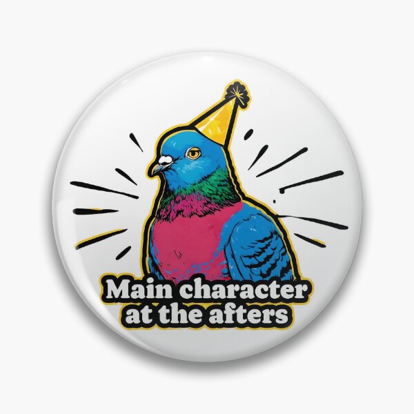 Item preview, Party Pigeon – "Main Character at the Afters" Funny Bird Design designed and sold by THETEEHEEPARTY.