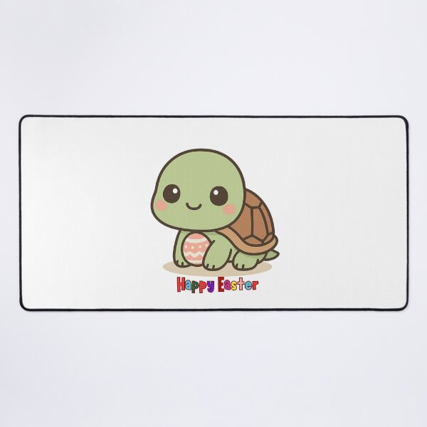 Item preview, Happy Easter Turtle – Kawaii Baby Turtle Holding Easter Egg – Cute Spring Animal Art designed and sold by ThaiArtShop.