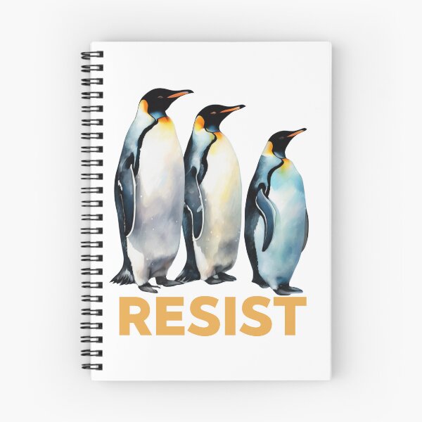Item preview, Penguin Resistance Protest Penguin  - I Stand With The Penguins designed and sold by FurrFunPrints.