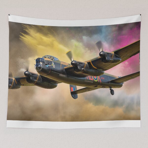 Item preview, Lancaster Bomber Watercolour Splash designed and sold by Skyframe Aviation.