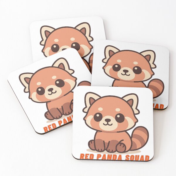 Item preview, Red Panda Squad – Cute Kawaii Red Panda Cartoon Character – Adorable Animal Gang Design designed and sold by ThaiArtShop.