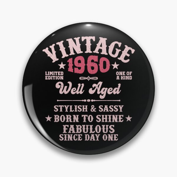 Item preview, 65th Birthday Vintage 1960 Well Aged 65 Years For Her designed and sold by eclecTEEq.