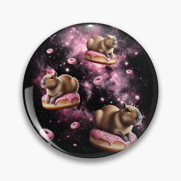 Item preview, Capybara Riding Donut Space Galaxy Capybara Lover designed and sold by Kimberley King Art  King Art.