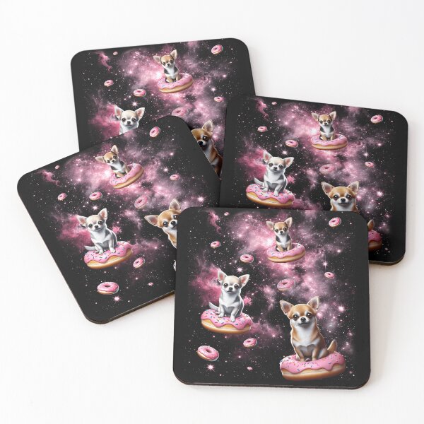 Item preview, Cute Chihuahua Riding Donut Space Galaxy Chihuahua Lover designed and sold by Kimberley King Art  King Art.