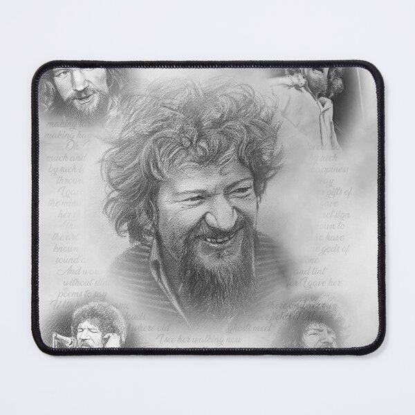 Item preview, Luke Kelly Pencil Portrait – Hand-Drawn The Dubliners Folk Music Legend Sketch Art Print designed and sold by ConorKeeganArt.