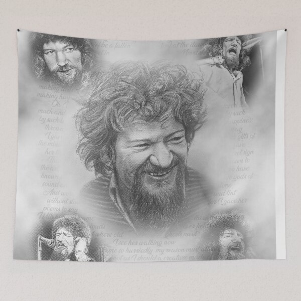 Item preview, Luke Kelly Pencil Portrait – Hand-Drawn The Dubliners Folk Music Legend Sketch Art Print designed and sold by ConorKeeganArt.