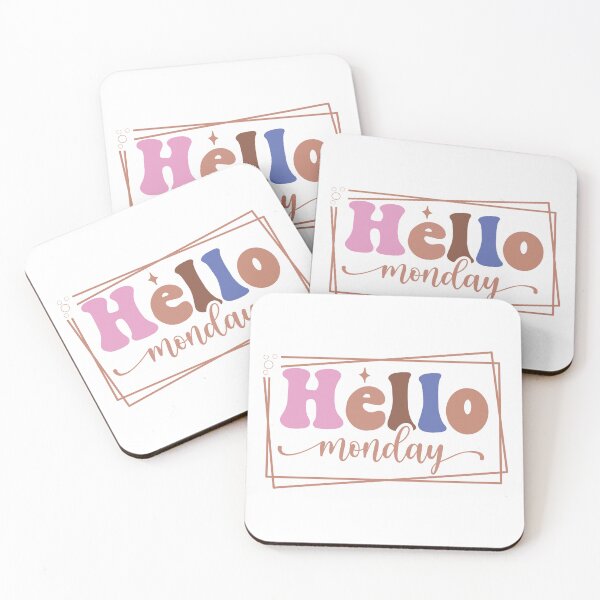 Item preview, Hello Monday Retro Typography designed and sold by Art-shia.