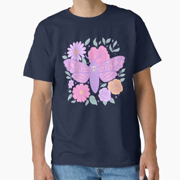 Artikel-Vorschau von Pastel Goth Todesmotte mit Blumen, designt und verkauft von Jess.a.creates.