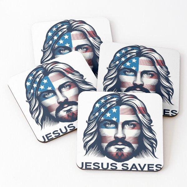 Item preview, American Jesus Saves - Christian Fellowship in Christ designed and sold by urbanriot.