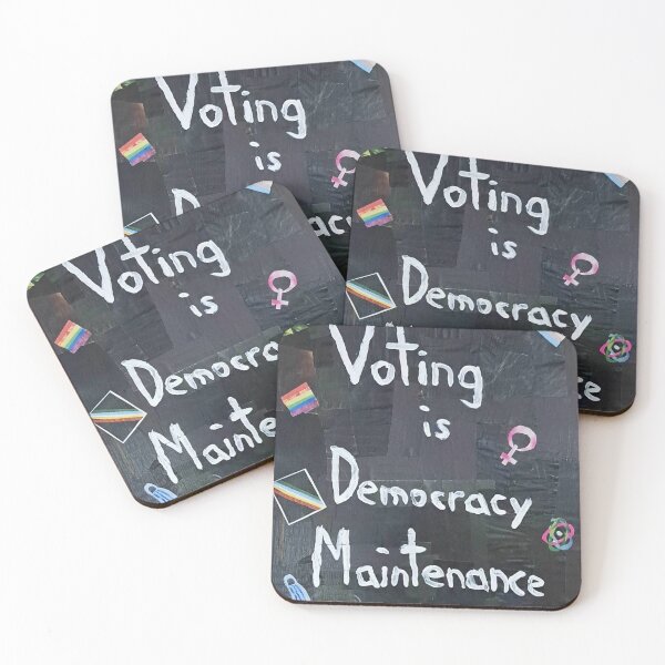 Item preview, Voting is Democracy Maintenance designed and sold by cajunhusker.