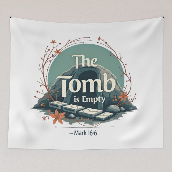 Item preview, The Tomb is Empty – Mark 16:6 Resurrection Miracle & Divine Victory designed and sold by ebocraft.