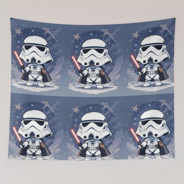 Item preview, Warrior Cartoon Star Wars Soldier Illustration Merch Vibes designed and sold by ART ATTACK ZONE.