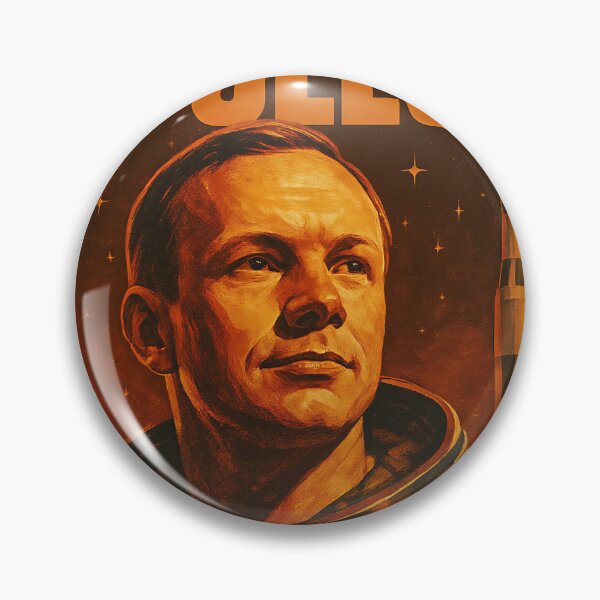 Item preview, Apollo 11 Neil Armstrong Vintage Space Poster - Retro NASA Art Print for Space Enthusiasts designed and sold by Very Peculiar.