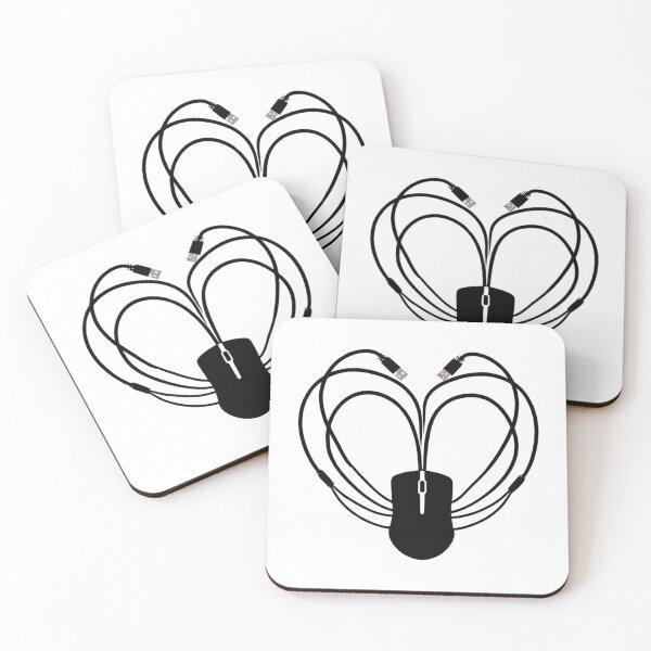 Item preview, Digital Heart – Geek Love in the Shape of a Mouse and Cables designed and sold by StormArte.