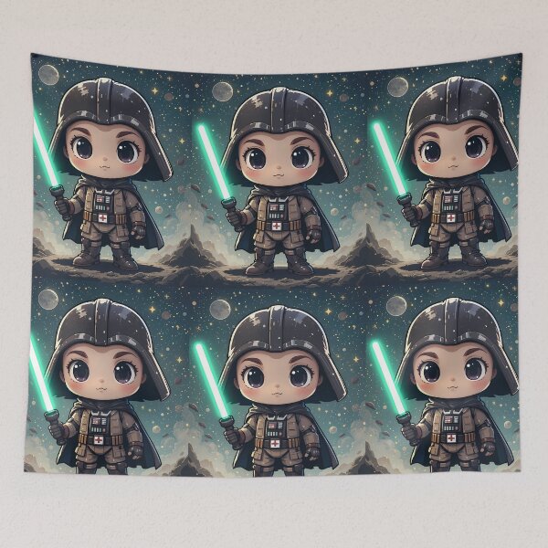 Item preview, Lightsaber Cartoon Star Wars Fun Illustration Merch Vibes designed and sold by ART ATTACK ZONE.