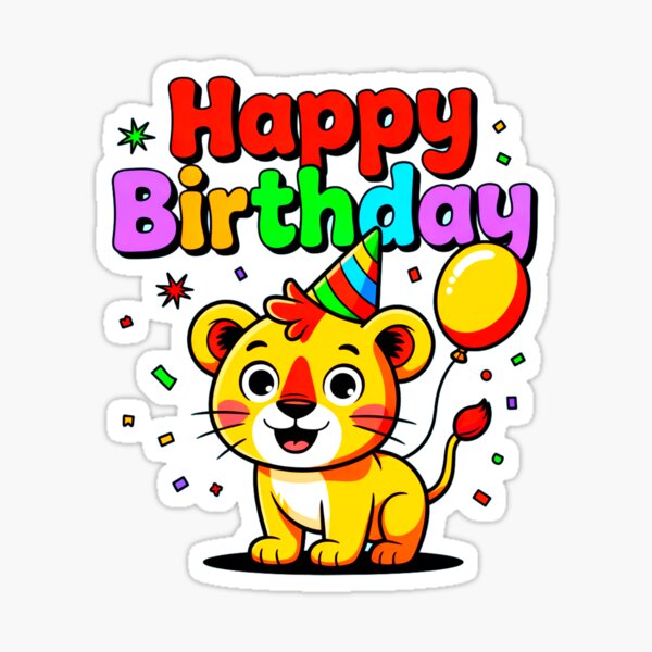 Item preview, Happy Birthday Baby Lion designed and sold by SteezeeStore.