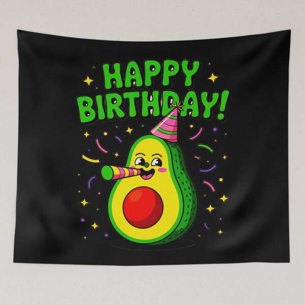 Item preview, Happy Birthday Party Avocado designed and sold by SteezeeStore.