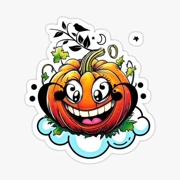 Item preview, Pumpkin on the Cloud designed and sold by DEZINOMANIA.