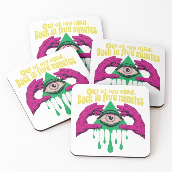 Item preview, "Out of My Mind, Be Back in 5 Minutes" – Eye in Triangle Mystical Quote Design designed and sold by THETEEHEEPARTY.
