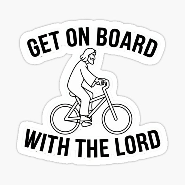 Biblical Cycelist Sticker