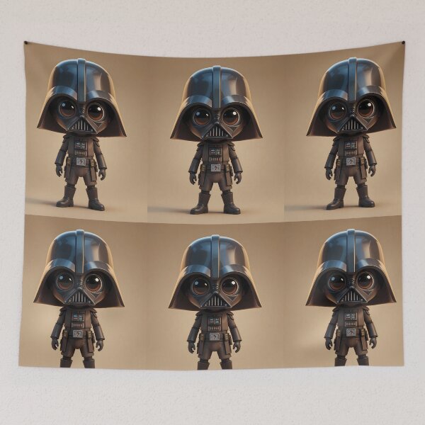 Item preview, 3d Cartoon Star Wars Fun Illustration Merch Vibes designed and sold by ART ATTACK ZONE.