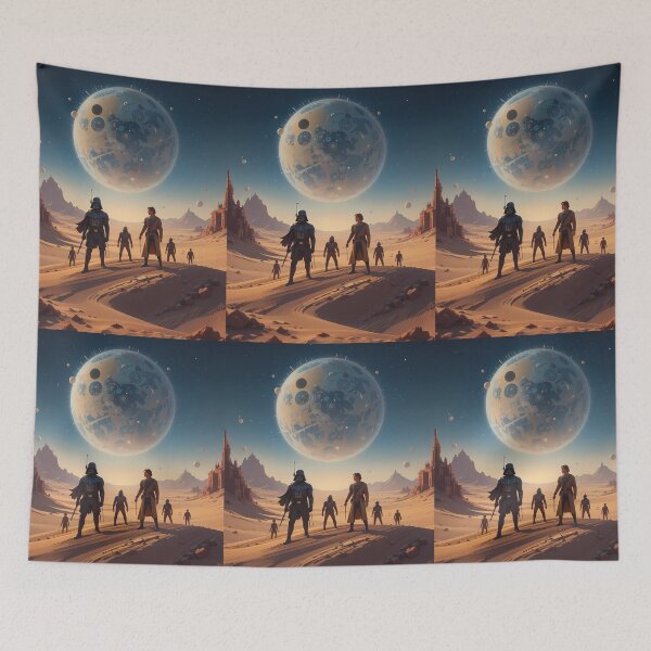 Item preview, Desert Cartoon Star Wars Fun Illustration Merch Vibes designed and sold by ART ATTACK ZONE.