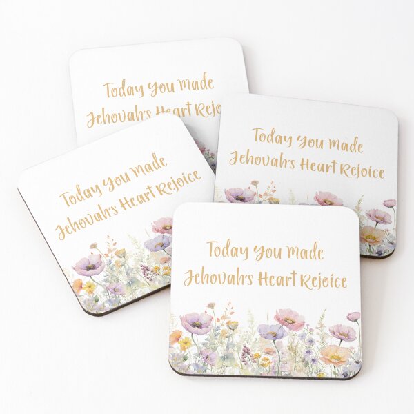 Item preview, Today You Made Jehovah’s Heart Rejoice | Encouraging JW Watercolor Design | Spiritual Gift for Jehovah’s Witnesses designed and sold by Kishaprints.