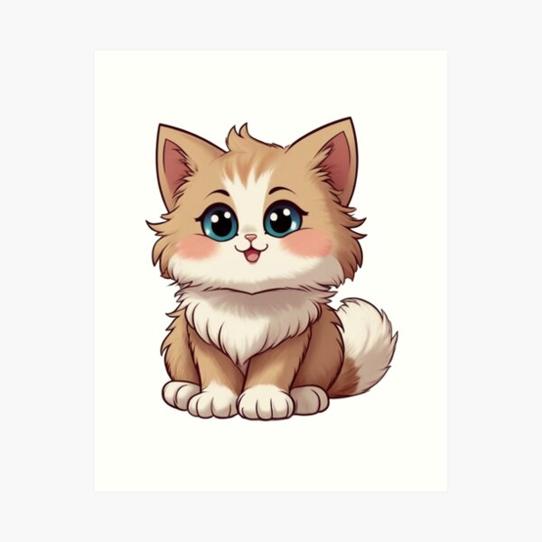 Item preview, kawaii kitty designed and sold by LonelyGirlShop.
