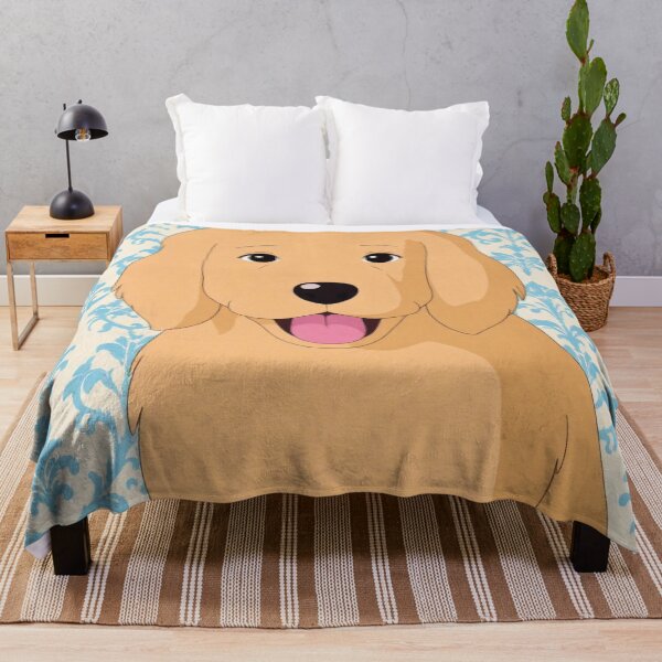 Item preview, Golden Doodle & Sky Blue Damask Ghilbi Style designed and sold by DesignsByPrnces.