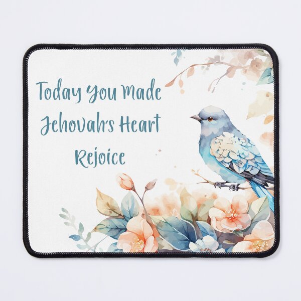 Item preview, Today You Made Jehovah’s Heart Rejoice | Encouraging JW Watercolor Design | Spiritual Gift for Jehovah’s Witnesses designed and sold by Kishaprints.