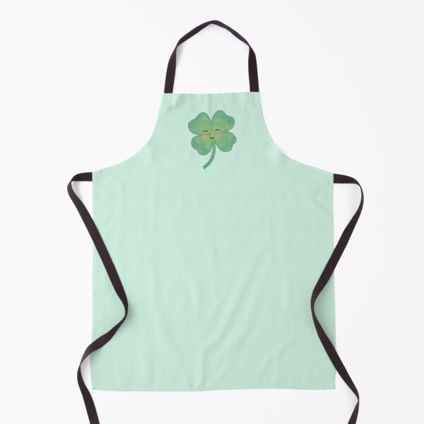 Item preview, happy smiling cute four leaf clover designed and sold by winterpumpkin.